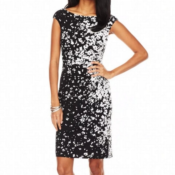 Lauren Ralph Lauren Dresses & Skirts - Lauren Ralph Lauren Floral Black and White Dress